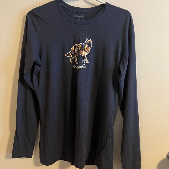 Ladies Midnight Blue Columbia Shirt - Picture 1 of 3
